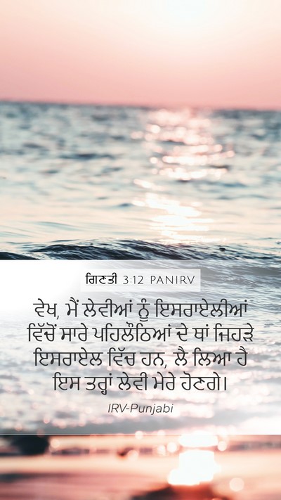 ਗਿਣਤੀ 3:12 PANIRV Bible Verse Image