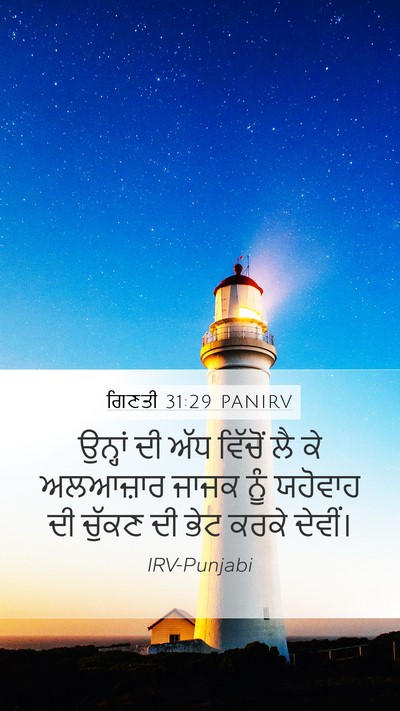 ਗਿਣਤੀ 31:29 PANIRV Bible Verse Image