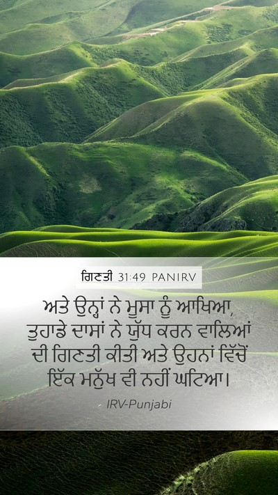 ਗਿਣਤੀ 31:49 PANIRV Bible Verse Image