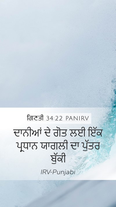 ਗਿਣਤੀ 34:22 PANIRV Bible Verse Image