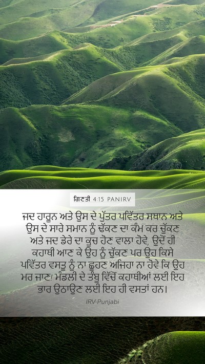ਗਿਣਤੀ 4:15 PANIRV Bible Verse Image