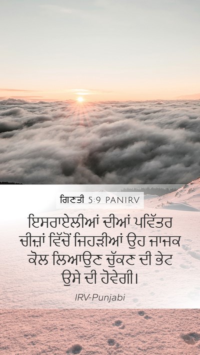 ਗਿਣਤੀ 5:9 PANIRV Bible Verse Image