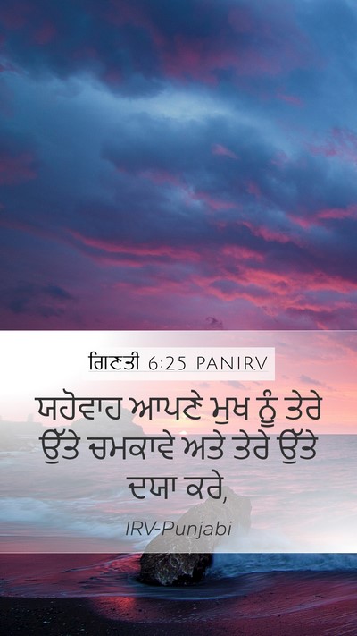 ਗਿਣਤੀ 6:25 PANIRV Bible Verse Image