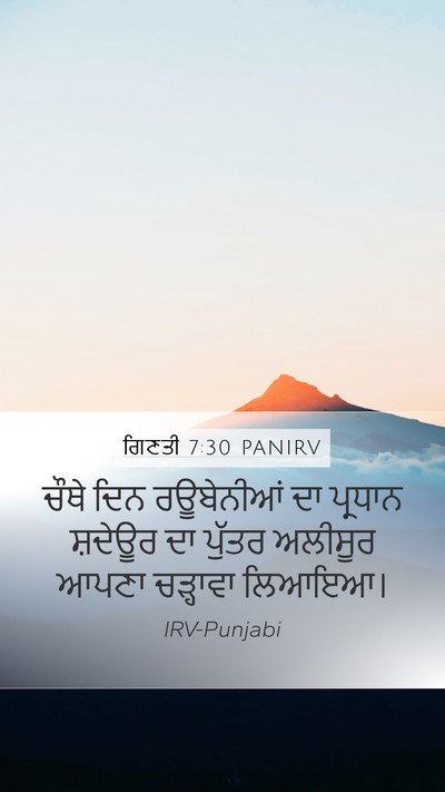 ਗਿਣਤੀ 7:30 PANIRV Bible Verse Image