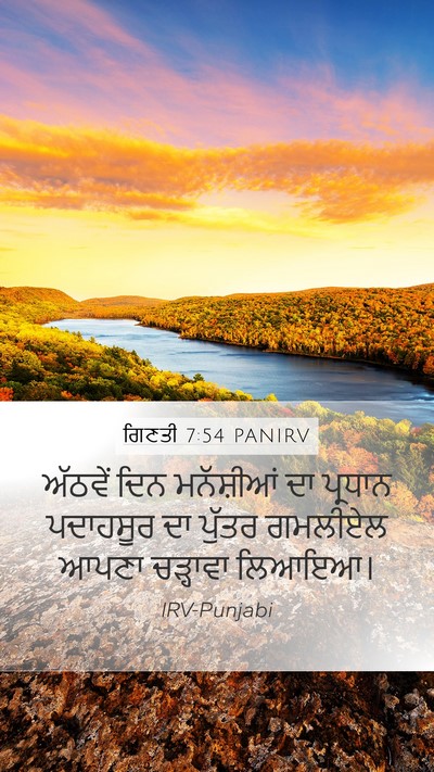 ਗਿਣਤੀ 7:54 PANIRV Bible Verse Image