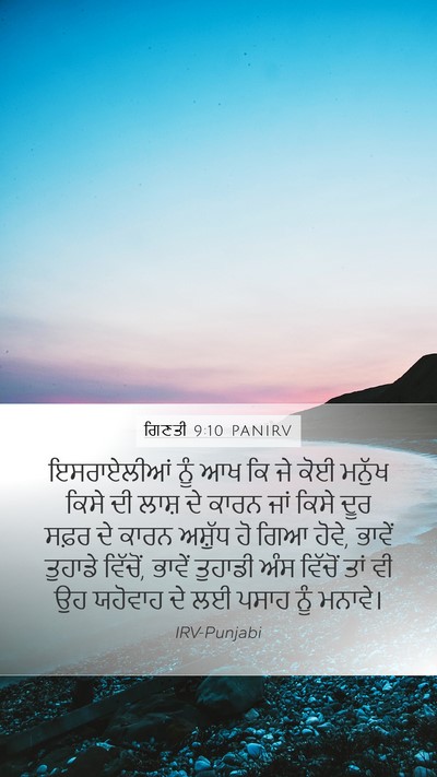 ਗਿਣਤੀ 9:10 PANIRV Bible Verse Image