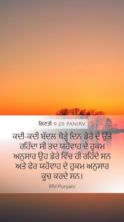 ਗਿਣਤੀ 9:20 PANIRV Bible Verse Image