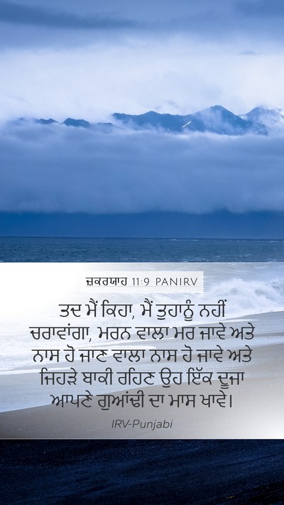 ਜ਼ਕਰਯਾਹ 11:9 PANIRV Bible Verse Image