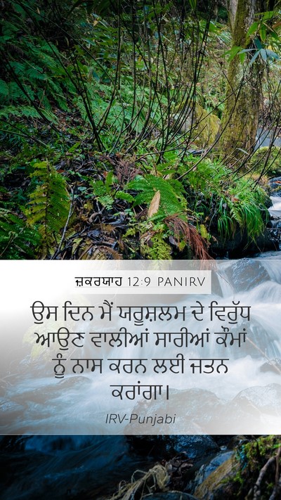 ਜ਼ਕਰਯਾਹ 12:9 PANIRV Bible Verse Image