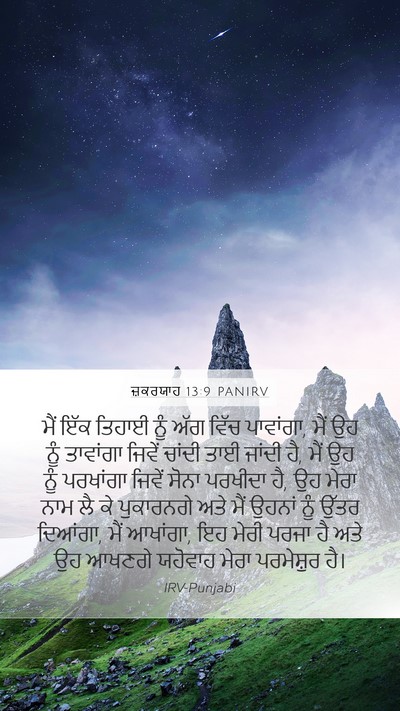 ਜ਼ਕਰਯਾਹ 13:9 PANIRV Bible Verse Image
