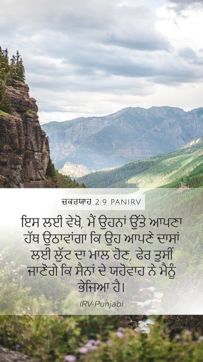 ਜ਼ਕਰਯਾਹ 2:9 PANIRV Bible Verse Image