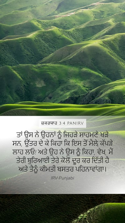 ਜ਼ਕਰਯਾਹ 3:4 PANIRV Bible Verse Image