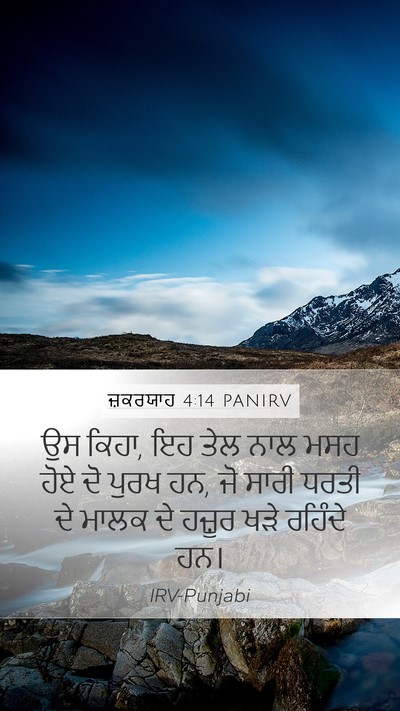 ਜ਼ਕਰਯਾਹ 4:14 PANIRV Bible Verse Image