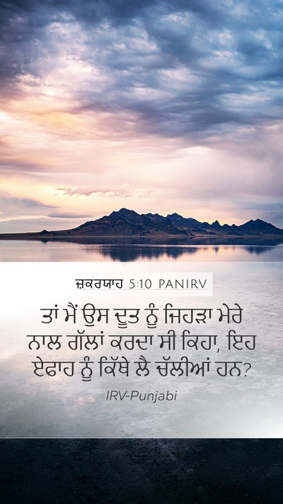 ਜ਼ਕਰਯਾਹ 5:10 PANIRV Bible Verse Image