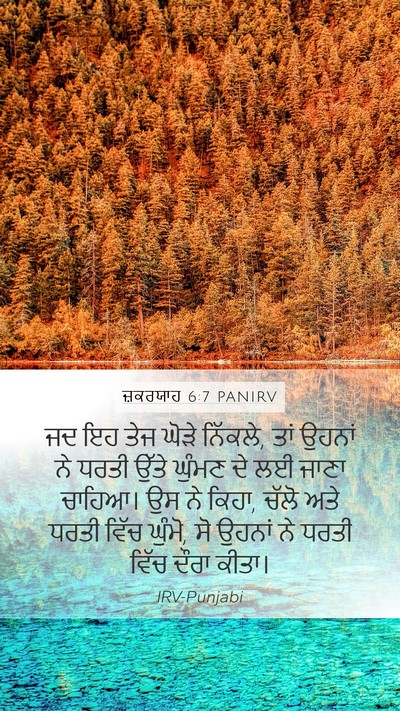 ਜ਼ਕਰਯਾਹ 6:7 PANIRV Bible Verse Image