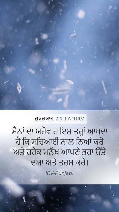 ਜ਼ਕਰਯਾਹ 7:9 PANIRV Bible Verse Image