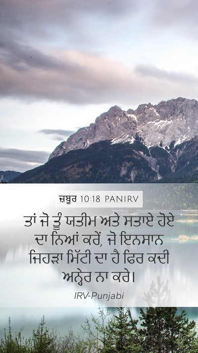 ਜ਼ਬੂਰ 10:18 PANIRV Bible Verse Image