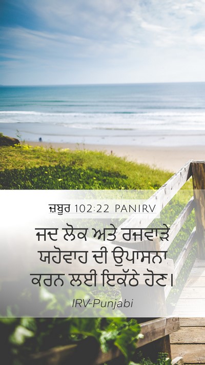 ਜ਼ਬੂਰ 102:22 PANIRV Bible Verse Image