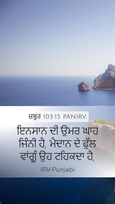 ਜ਼ਬੂਰ 103:15 PANIRV Bible Verse Image