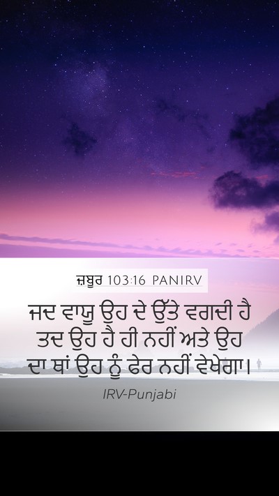 ਜ਼ਬੂਰ 103:16 PANIRV Mobile Phone Wallpaper - ਜਦ ਵਾਯੂ ਉਹ ਦੇ ਉੱਤੇ - Mobile Bible Verse Wallpaper