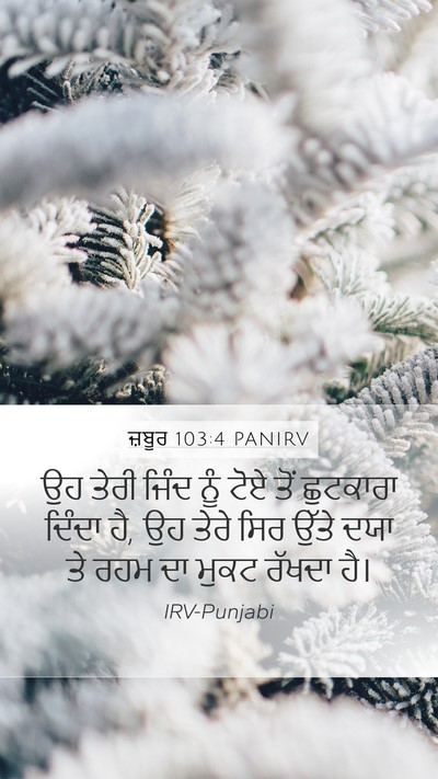 ਜ਼ਬੂਰ 103:4 PANIRV Bible Verse Image