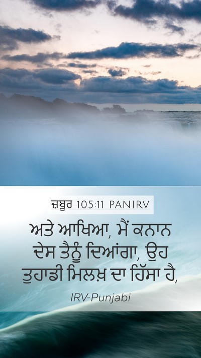 ਜ਼ਬੂਰ 105:11 PANIRV Bible Verse Image