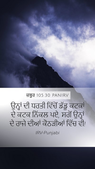 ਜ਼ਬੂਰ 105:30 PANIRV Bible Verse Image
