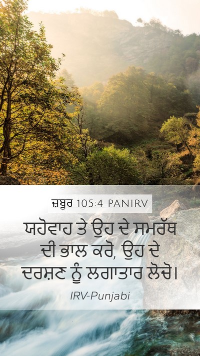 ਜ਼ਬੂਰ 105:4 PANIRV Bible Verse Image