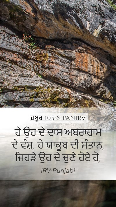 ਜ਼ਬੂਰ 105:6 PANIRV Bible Verse Image