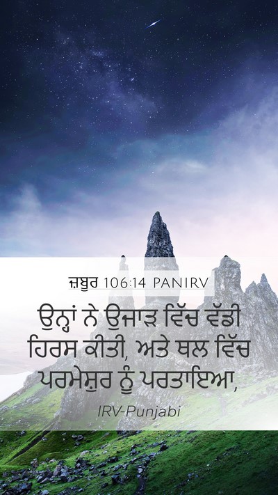 ਜ਼ਬੂਰ 106:14 PANIRV Bible Verse Image