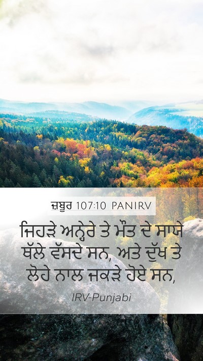 ਜ਼ਬੂਰ 107:10 PANIRV Bible Verse Image