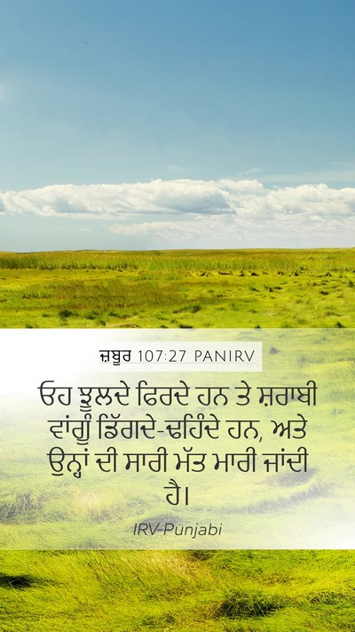 ਜ਼ਬੂਰ 107:27 PANIRV Mobile Phone Wallpaper - ਓਹ ਝੂਲਦੇ ਫਿਰਦੇ ਹਨ - Mobile Bible Verse Wallpaper