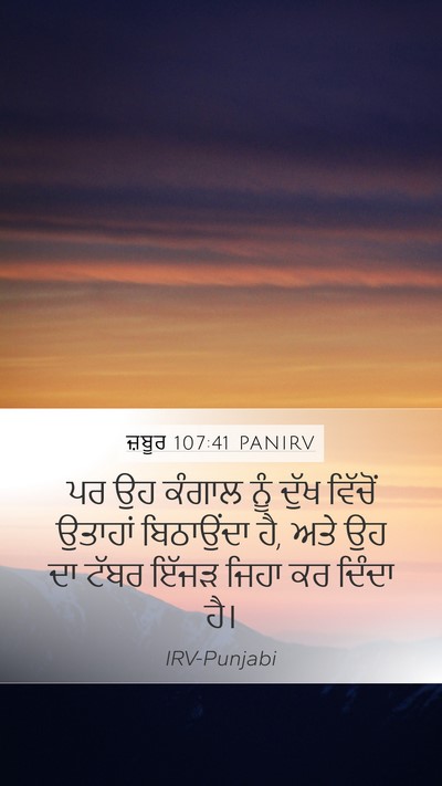 ਜ਼ਬੂਰ 107:41 PANIRV Bible Verse Image