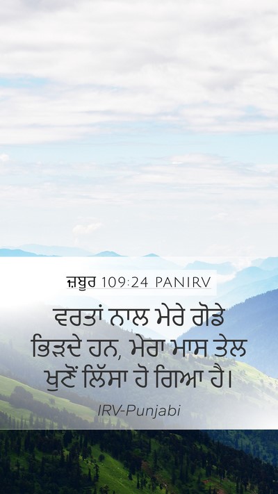 ਜ਼ਬੂਰ 109:24 PANIRV Bible Verse Image