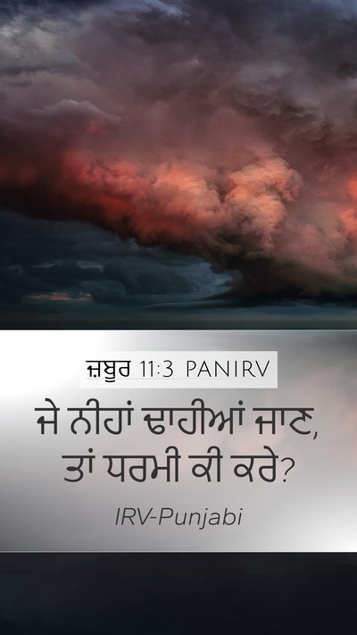 ਜ਼ਬੂਰ 11:3 PANIRV Bible Verse Image