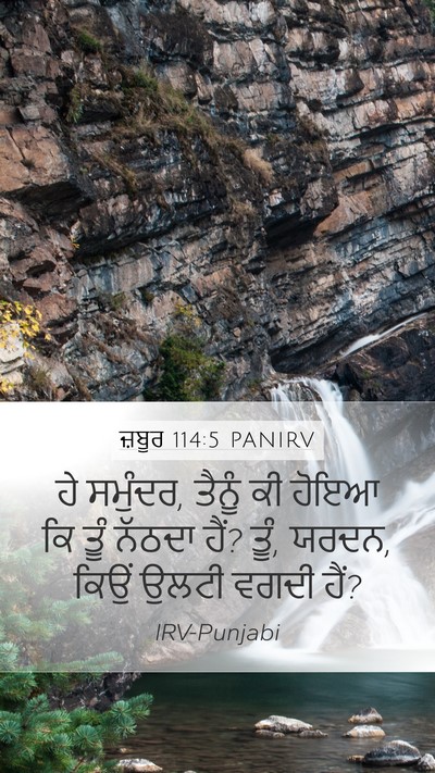 ਜ਼ਬੂਰ 114:5 PANIRV Bible Verse Image