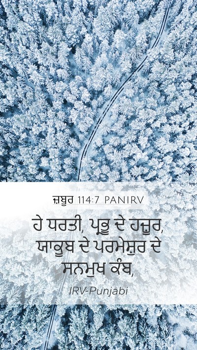 ਜ਼ਬੂਰ 114:7 PANIRV Bible Verse Image
