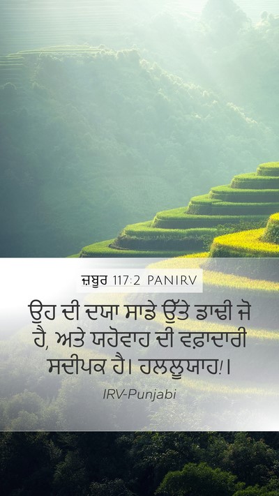 ਜ਼ਬੂਰ 117:2 PANIRV Bible Verse Image