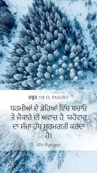 ਜ਼ਬੂਰ 118:15 PANIRV Bible Verse Image