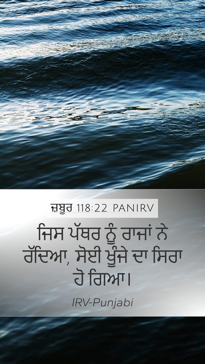 ਜ਼ਬੂਰ 118:22 PANIRV Bible Verse Image