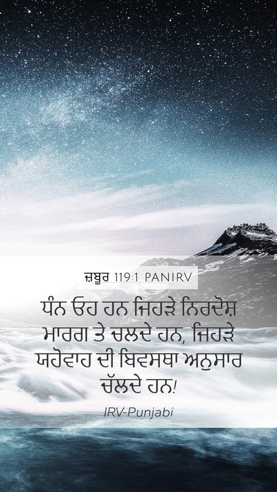 ਜ਼ਬੂਰ 119:1 PANIRV Bible Verse Image