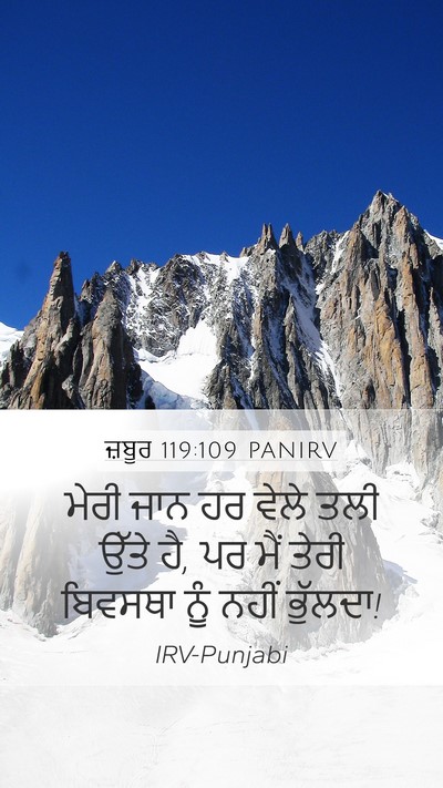 ਜ਼ਬੂਰ 119:109 PANIRV Bible Verse Image