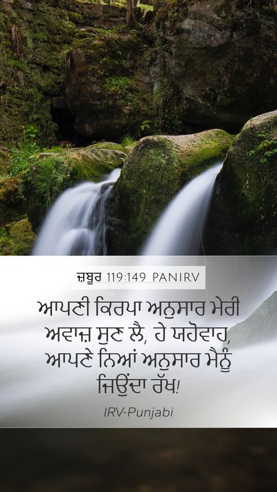 ਜ਼ਬੂਰ 119:149 PANIRV Bible Verse Image
