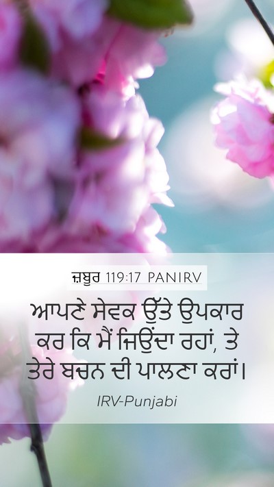 ਜ਼ਬੂਰ 119:17 PANIRV Bible Verse Image