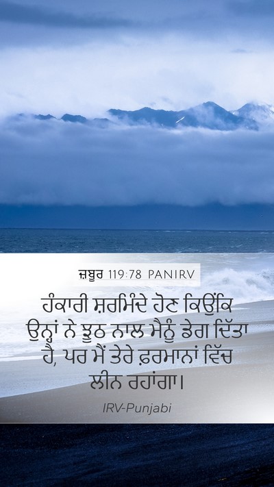 ਜ਼ਬੂਰ 119:78 PANIRV Bible Verse Image