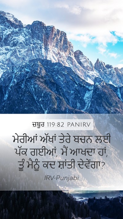 ਜ਼ਬੂਰ 119:82 PANIRV Bible Verse Image