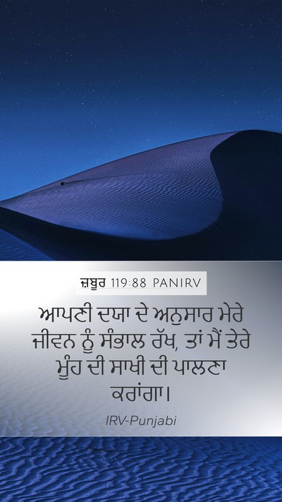 ਜ਼ਬੂਰ 119:88 PANIRV Bible Verse Image