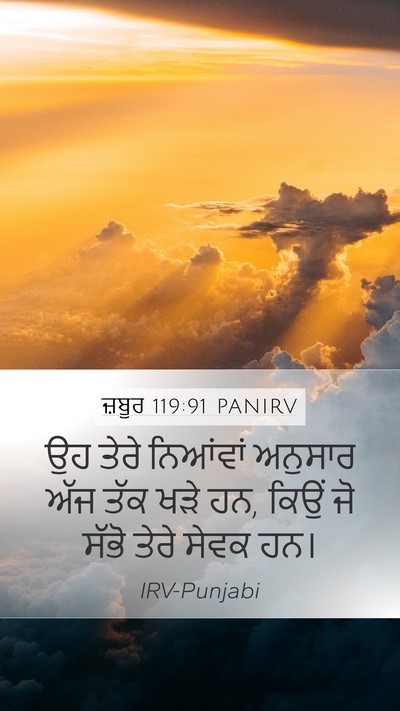 ਜ਼ਬੂਰ 119:91 PANIRV Bible Verse Image