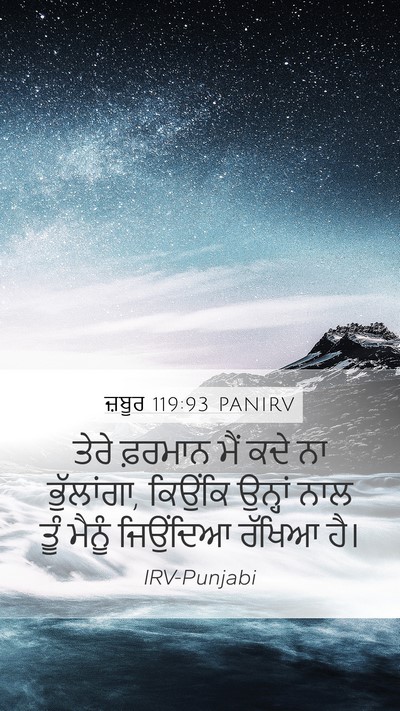 ਜ਼ਬੂਰ 119:93 PANIRV Bible Verse Image