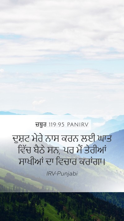 ਜ਼ਬੂਰ 119:95 PANIRV Bible Verse Image